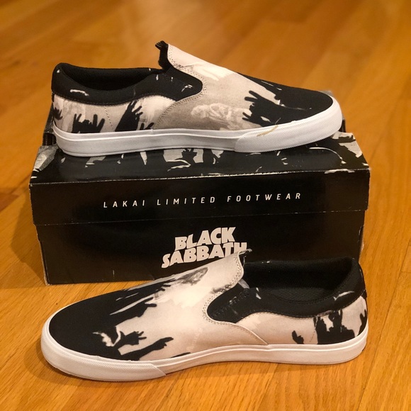 Deadstock limited edition Lakai Black Sabbath slip on shoes with OG all - Picture 4 of 8
